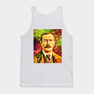 Arthur Conan Doyle Snow Portrait | Arthur Conan Doyle Artwork 9 Tank Top